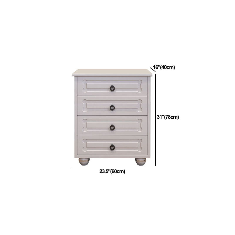White Storage Chest 16" W Storage Chest Dresser with Drawers for Bedroom
