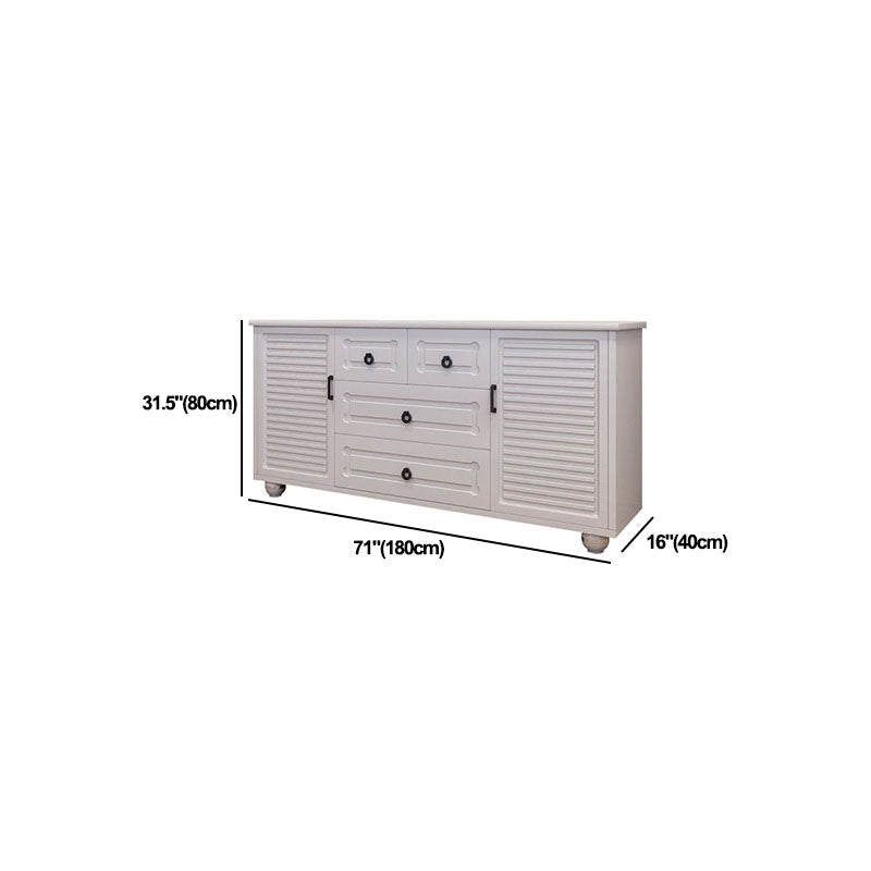 White Storage Chest 16" W Storage Chest Dresser with Drawers for Bedroom