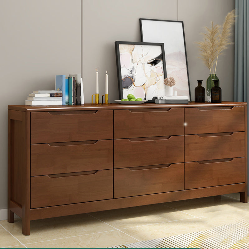 16" W Storage Chest Solid Wood Storage Chest Dresser with Drawers