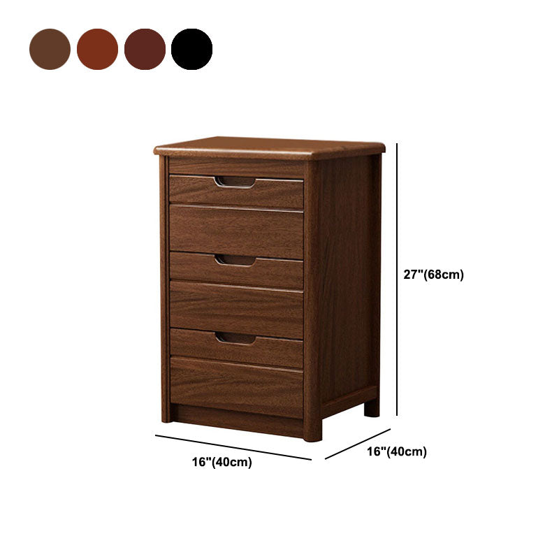 16" W Solid Wood Vertical Lingerie Chest Storage Chest Dresser with Drawers for Bedroom