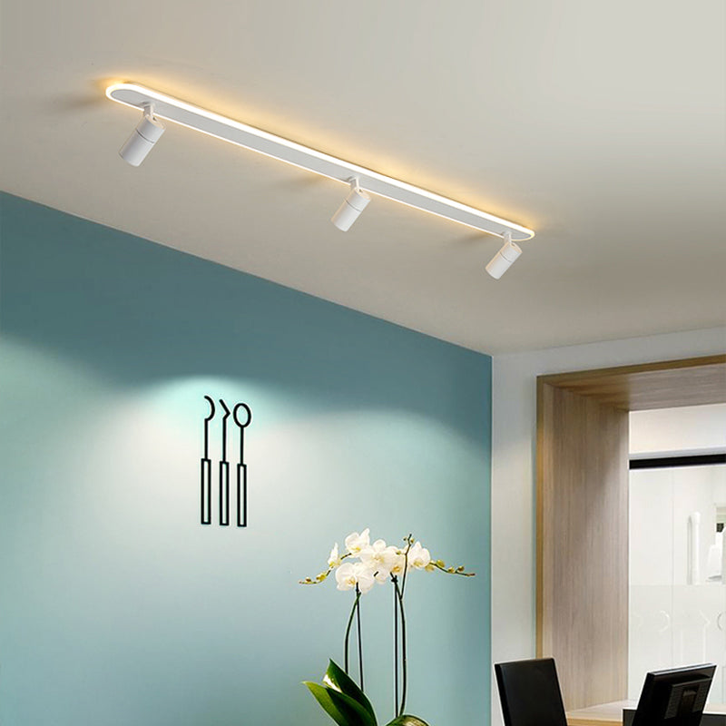 Modern Flush Mount Geometric Shape Ceiling Light with Metal for Toggery