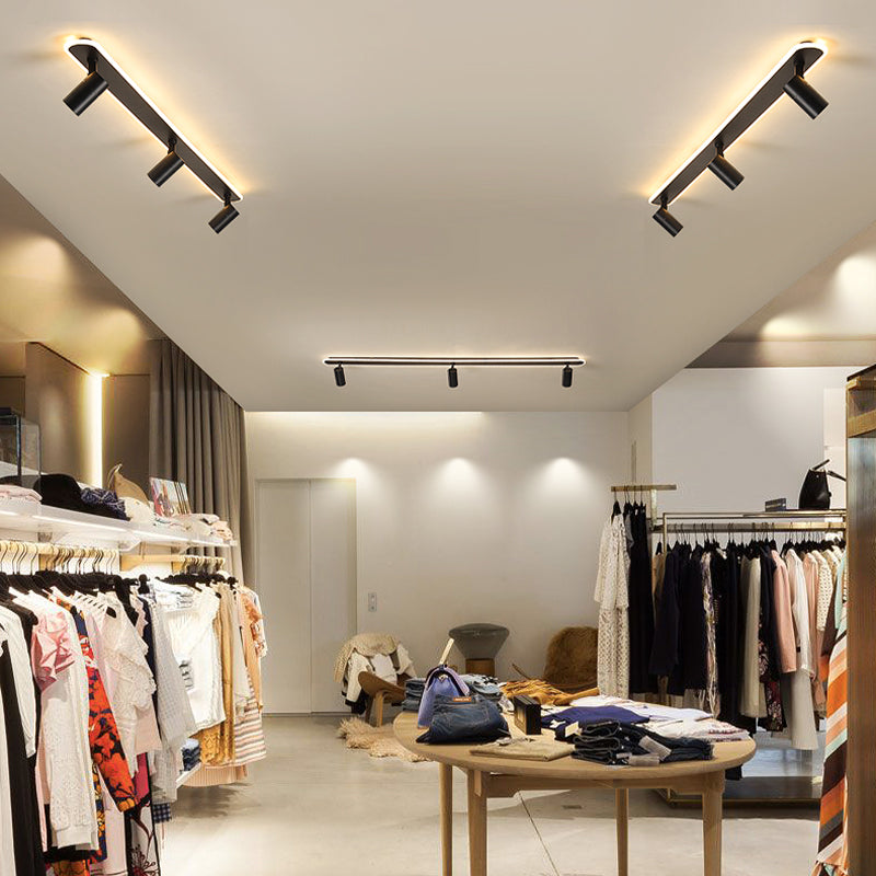 Modern Flush Mount Geometric Shape Ceiling Light with Metal for Toggery