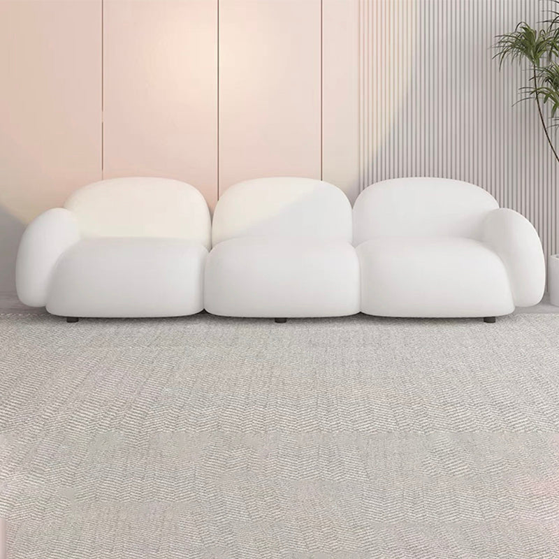 Modern Style Sofa Velvet Cushioned Backrest Sponge Cushions Fill Sofa Bed