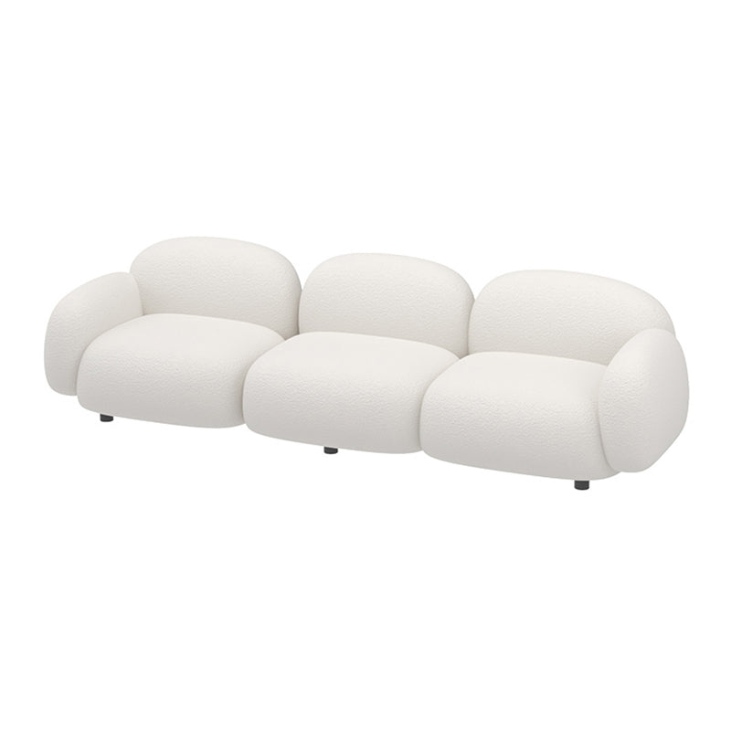 Modern Style Sofa Velvet Cushioned Backrest Sponge Cushions Fill Sofa Bed
