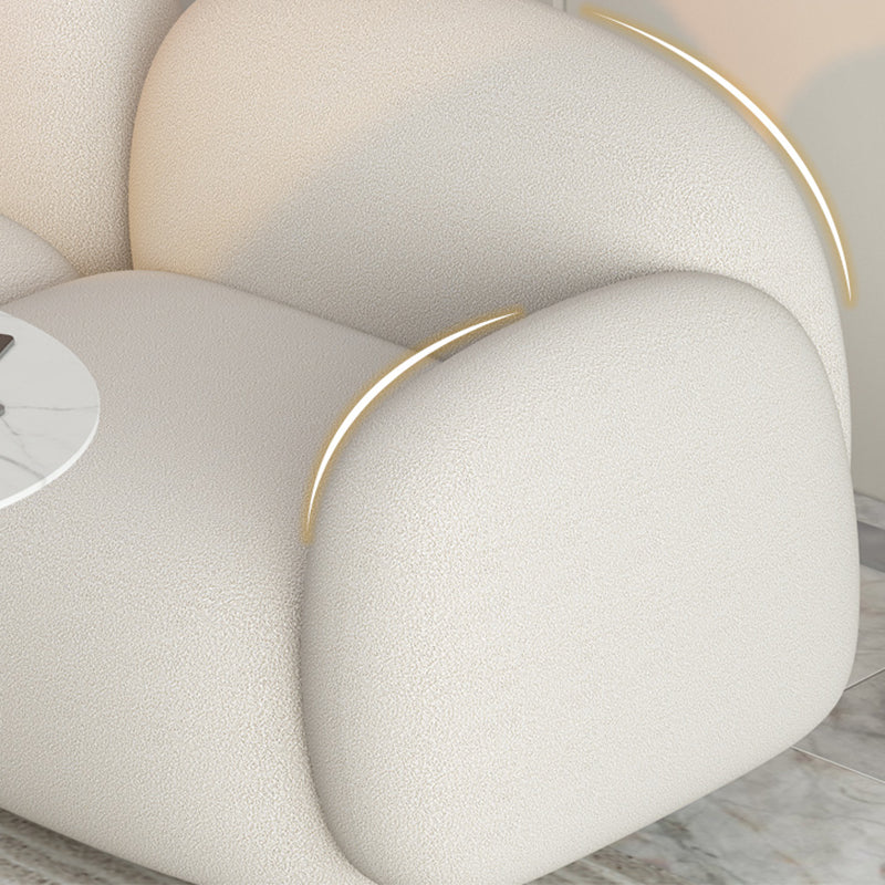 Modern Style Sofa Velvet Cushioned Backrest Sponge Cushions Fill Sofa Bed