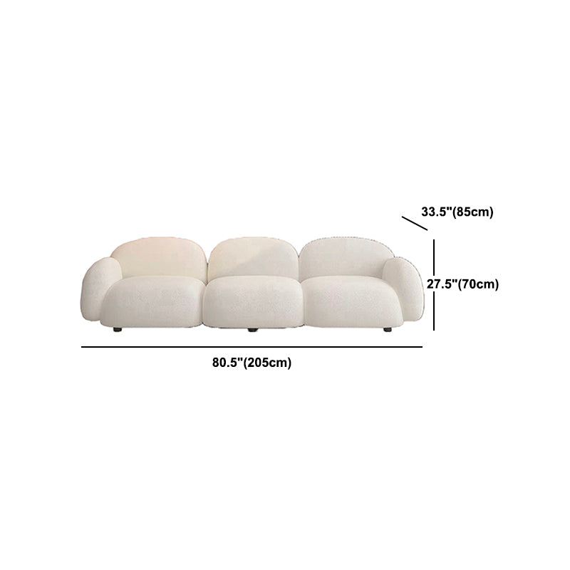 Modern Style Sofa Velvet Cushioned Backrest Sponge Cushions Fill Sofa Bed