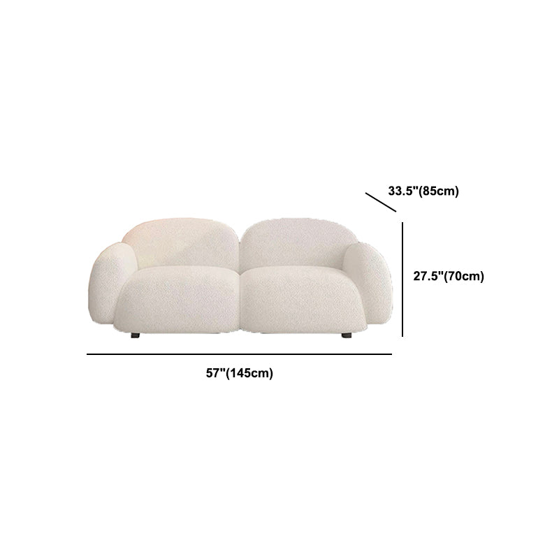 Modern Style Sofa Velvet Cushioned Backrest Sponge Cushions Fill Sofa Bed