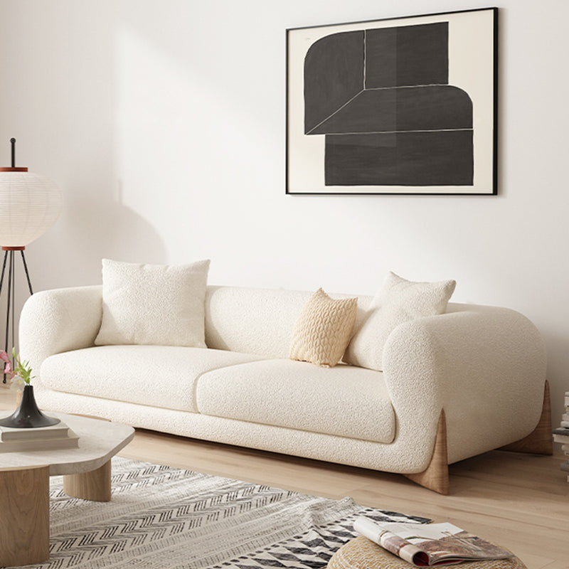 Modern Style Living Room Tuxedo Arm Loveseat Tight Back Seating