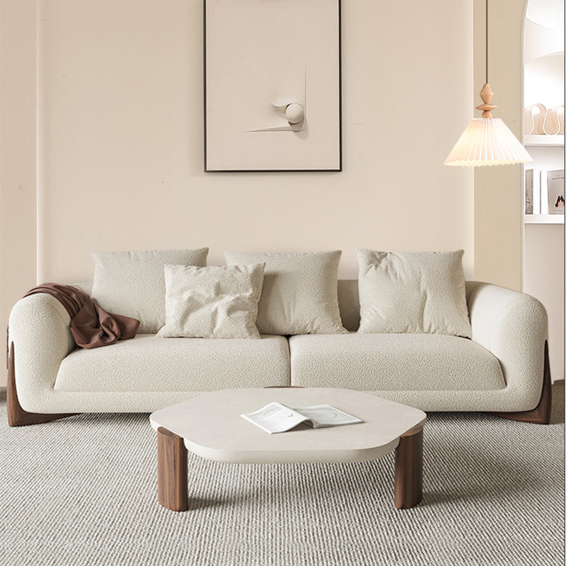 Modern Style Living Room Tuxedo Arm Loveseat Tight Back Seating