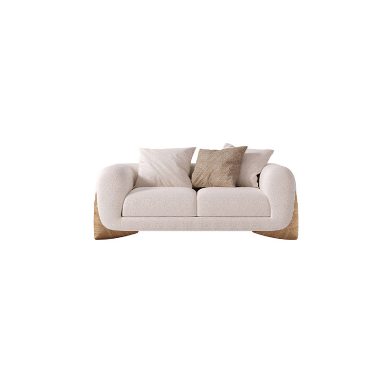 Modern Style Living Room Tuxedo Arm Loveseat Tight Back Seating