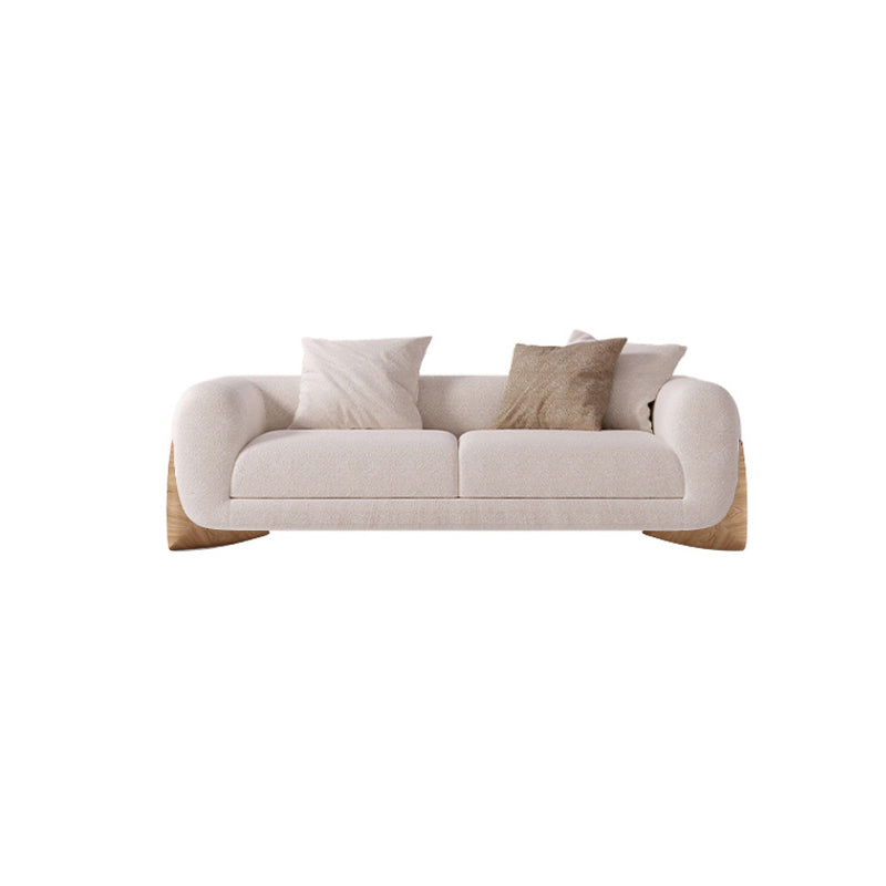 Modern Style Living Room Tuxedo Arm Loveseat Tight Back Seating