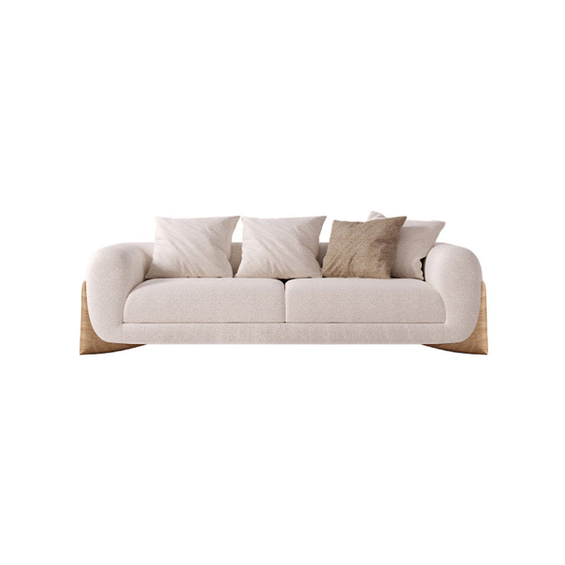 Modern Style Living Room Tuxedo Arm Loveseat Tight Back Seating