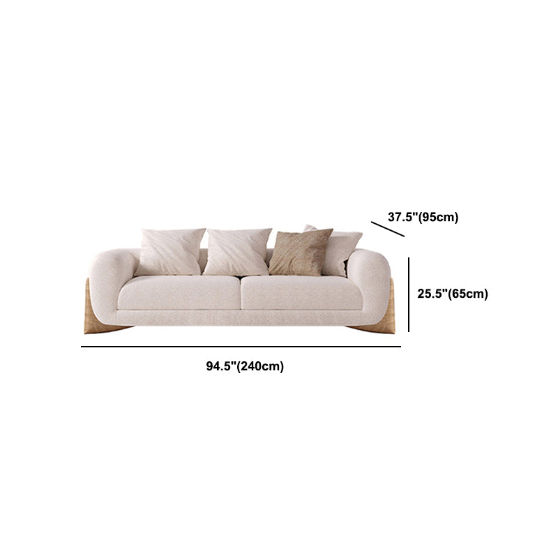 Modern Style Living Room Tuxedo Arm Loveseat Tight Back Seating