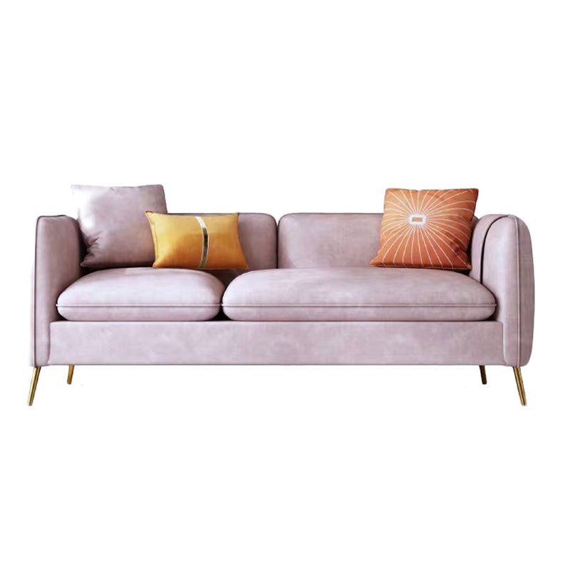 Contemporary 28.3" H Faux Leather Tuxedo Arm Sofa For Living Room