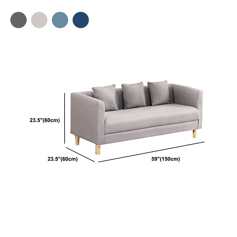 Faux Leather 3-seater Sofa Tuxedo Arm Stain Resistant 23.62" Wide