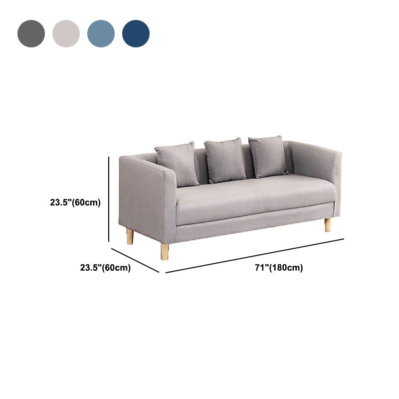 Faux Leather 3-seater Sofa Tuxedo Arm Stain Resistant 23.62" Wide