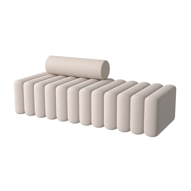 Velvet Standard Sofa Contemporary Armless Sofa for Living Room