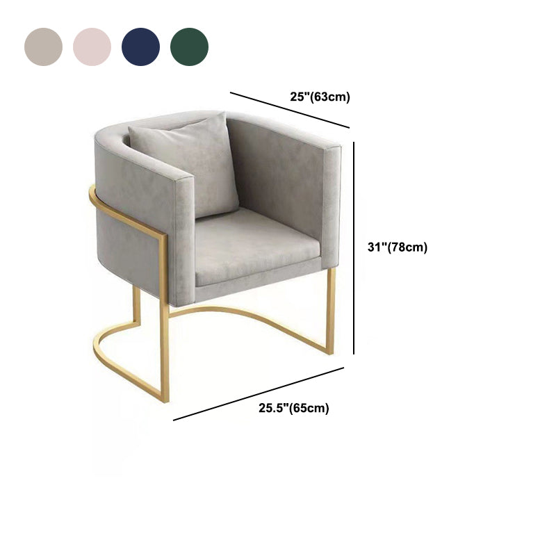 Velvet Gold Modern Sofa Tuxedo Arm Loveseat Contemporary Style