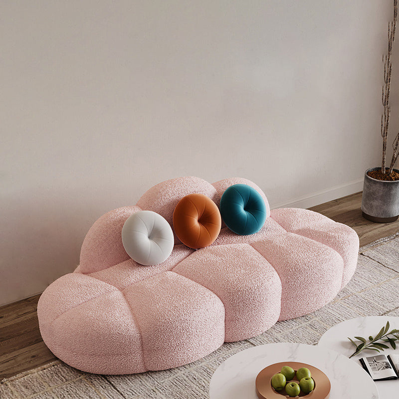 37.4" W * 28.74" H Sofa Modern Wool Armless Sofa for Living Room