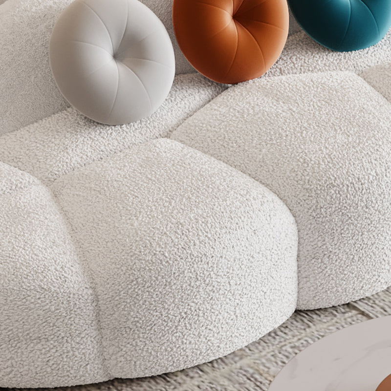 37.4" W * 28.74" H Sofa Modern Wool Armless Sofa for Living Room