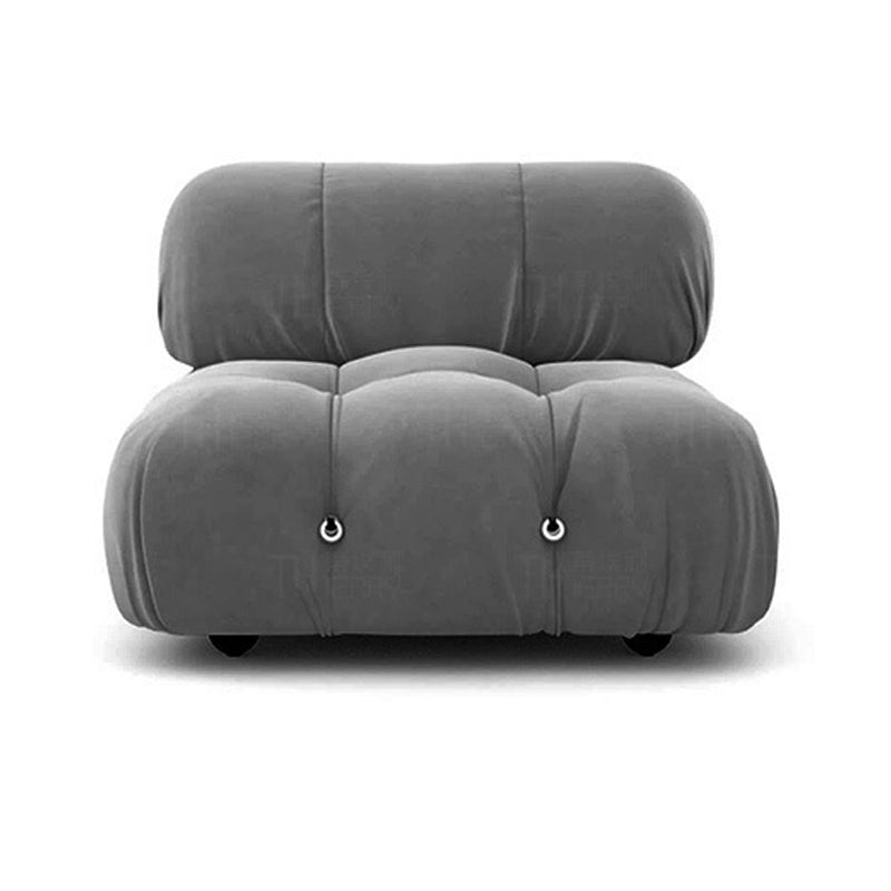 Modern Style Lamb Velvet Sofa Low Back Grey/white/orange/blue Sofa bed