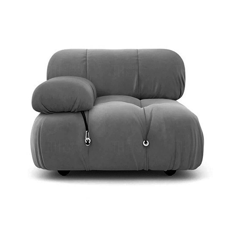 Modern Style Lamb Velvet Sofa Low Back Grey/white/orange/blue Sofa bed