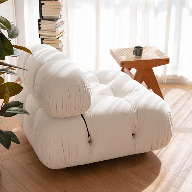 Modern Style Lamb Velvet Sofa Low Back Grey/white/orange/blue Sofa bed