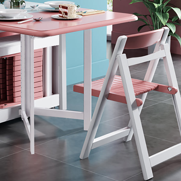 Rubberwood Solid Wood Table Mid-Century Folding Dining Table for Home (only Table)