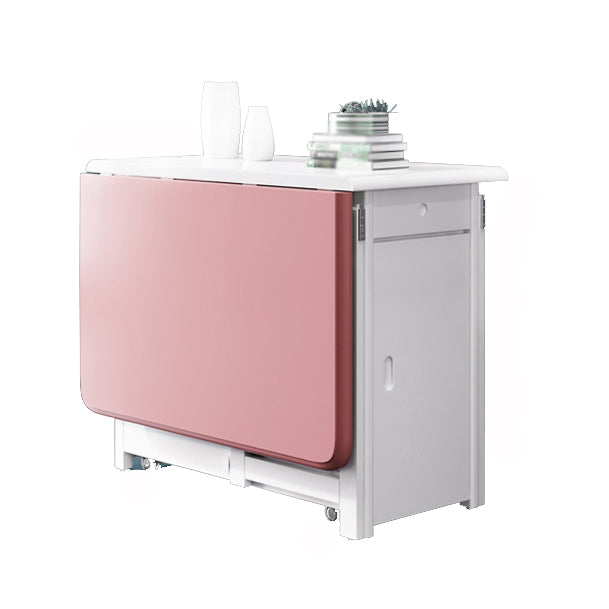 Rubberwood Solid Wood Table Mid-Century Folding Dining Table for Home (only Table)