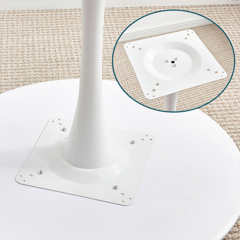 Contemporary Wood Round Dining Set Plastic 1/2/3 Pieces Dining Furniture for Home