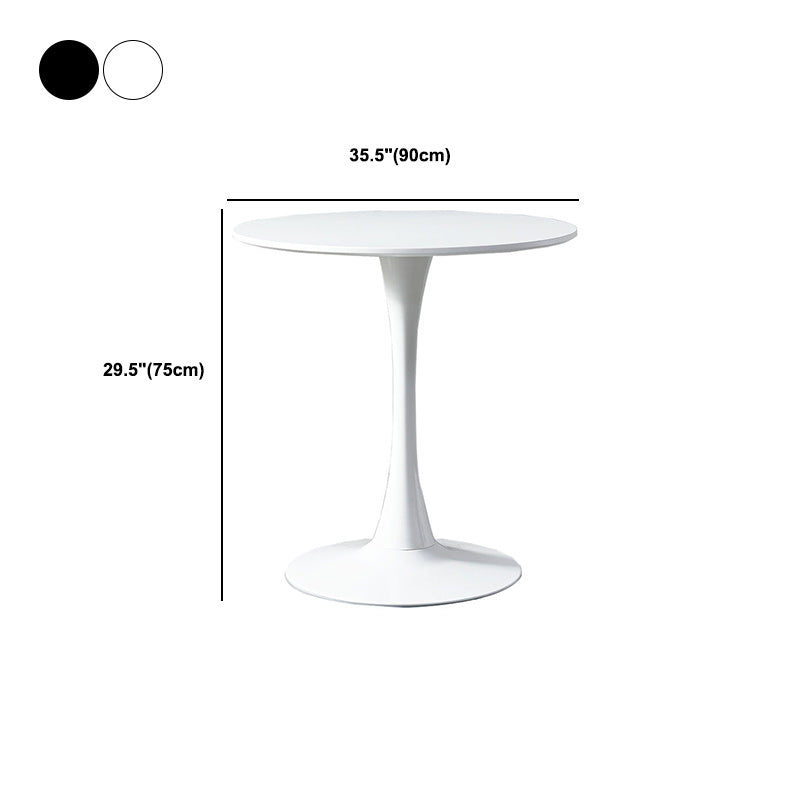 Contemporary Wood Round Dining Set Plastic 1/2/3 Pieces Dining Furniture for Home