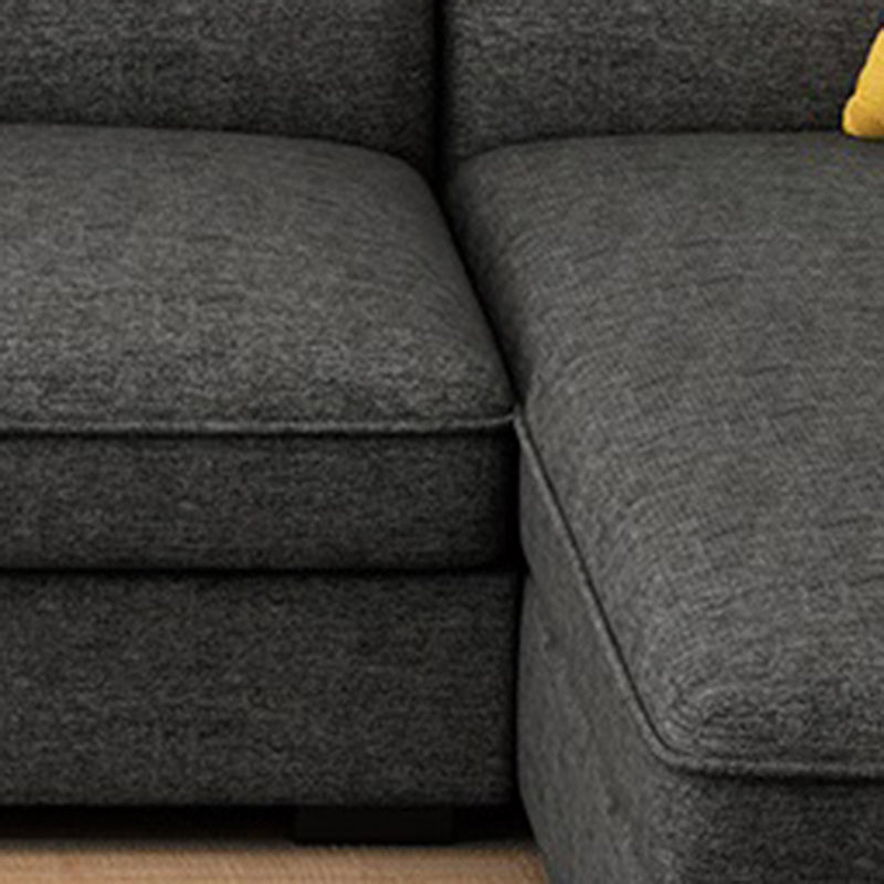 Contemporary Fabric 4-seat Sectionals 126" Pillow Top Arm Sectionals