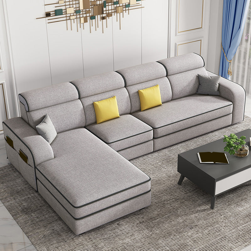 126" Square Arm Sectionals,Living Room Sectional sofa,L-Shape