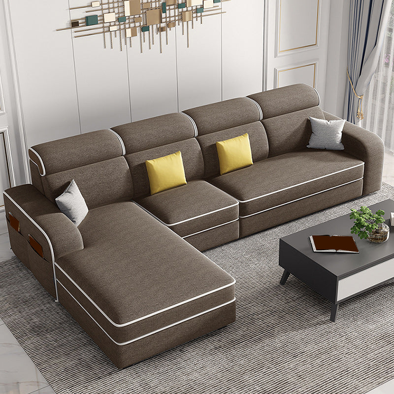 126" Square Arm Sectionals,Living Room Sectional sofa,L-Shape