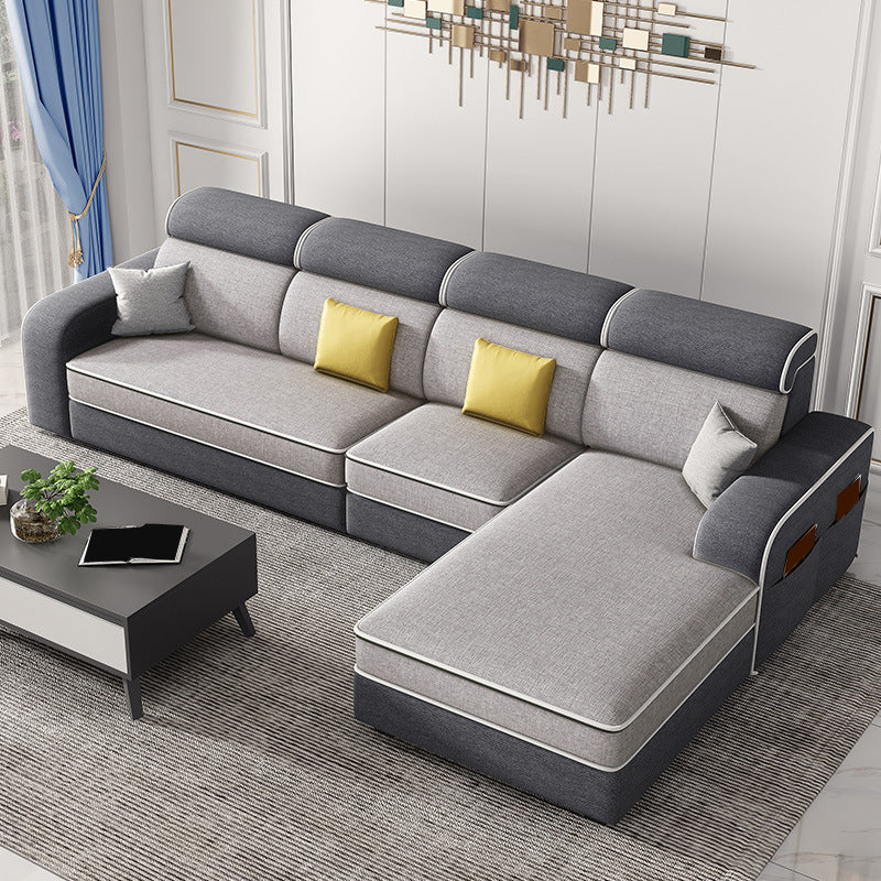 126" Square Arm Sectionals,Living Room Sectional sofa,L-Shape