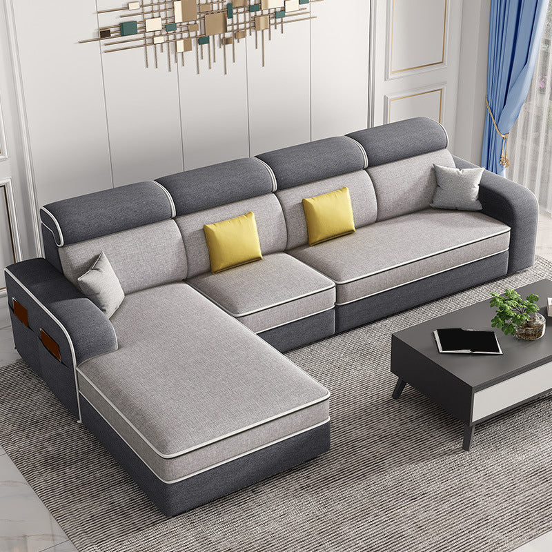 126" Square Arm Sectionals,Living Room Sectional sofa,L-Shape