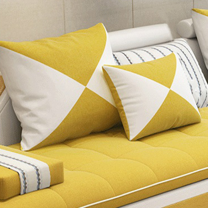 129.13 Inches Long Velvet Sectional Modern Sectional for Living Room