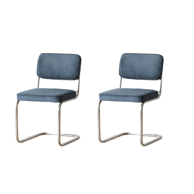 16.54" Wide Scandinavian Style Single Sofa Chair Fixed Backed Armless Chair