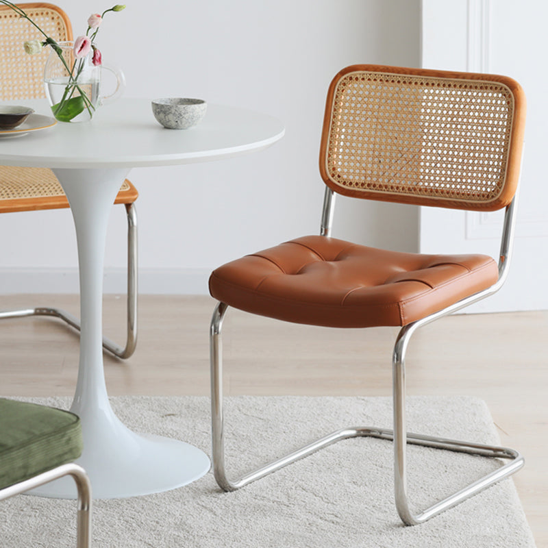 16.54" Wide Scandinavian Style Single Sofa Chair Fixed Backed Armless Chair