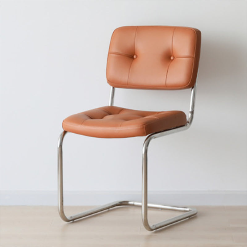 16.54" Wide Scandinavian Style Single Sofa Chair Fixed Backed Armless Chair