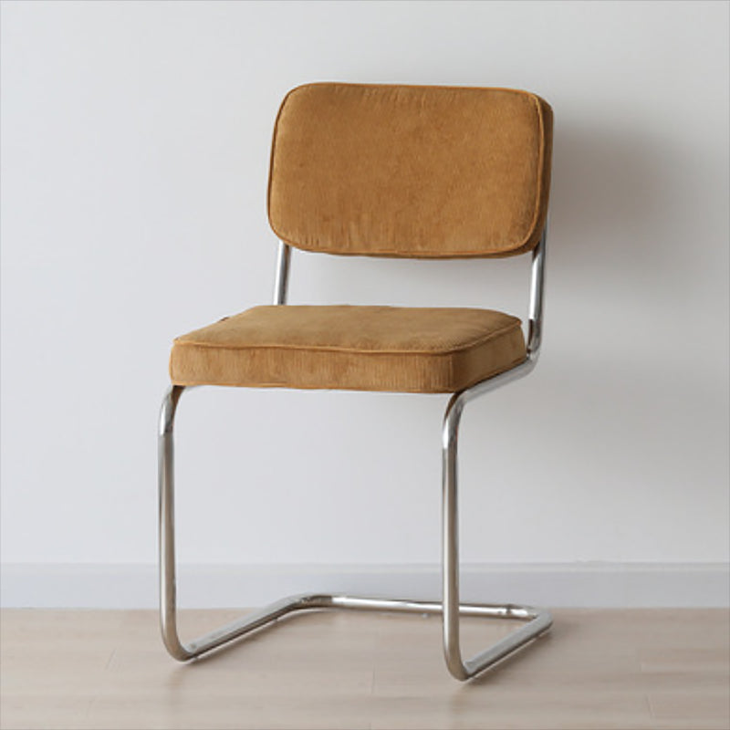 16.54" Wide Scandinavian Style Single Sofa Chair Fixed Backed Armless Chair