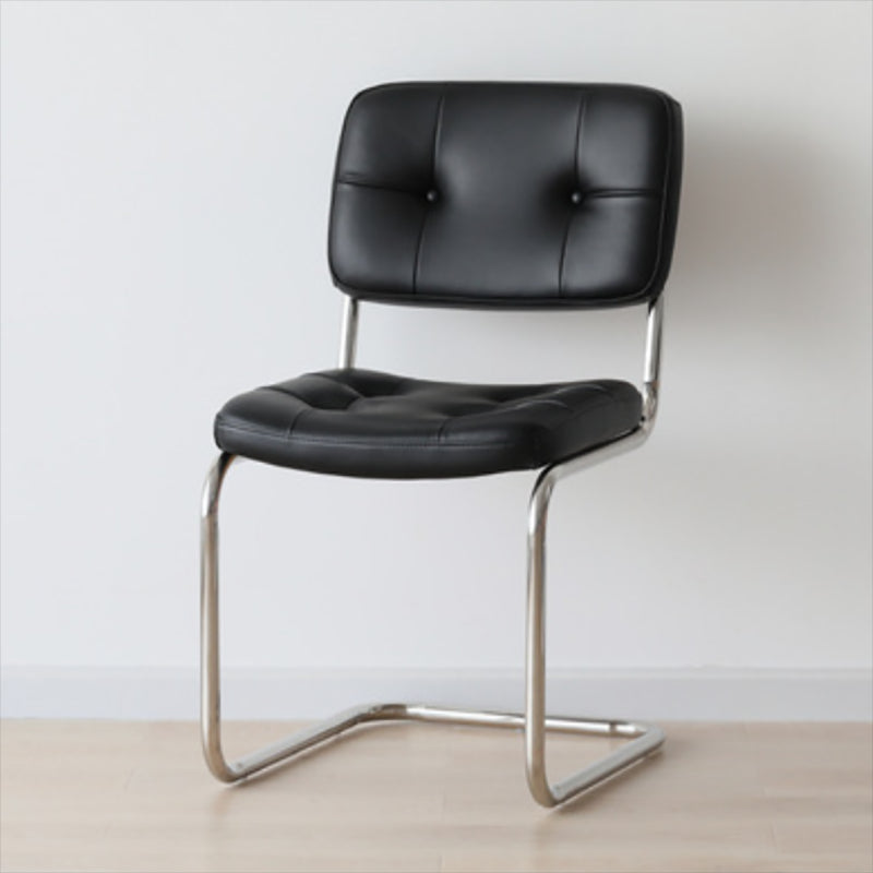 16.54" Wide Scandinavian Style Single Sofa Chair Fixed Backed Armless Chair