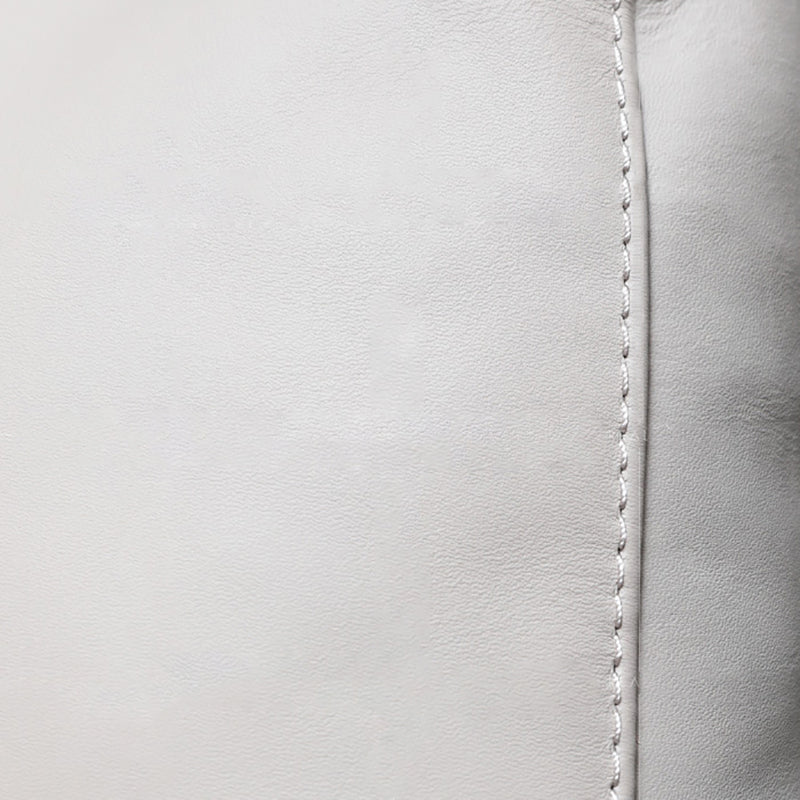 Mid-Century Modern Sled Arm Chair Faux Leather Accent Armchair for Living Room