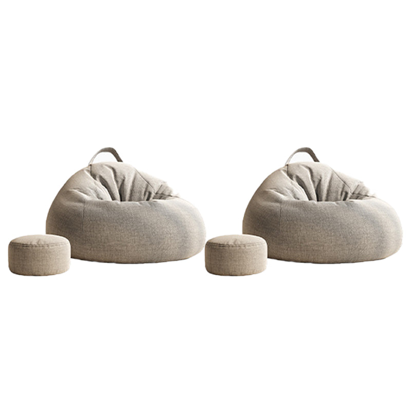 Scandinavian Armless Side Chair With Loose Cover Side Chair for Bedroom and Living Room