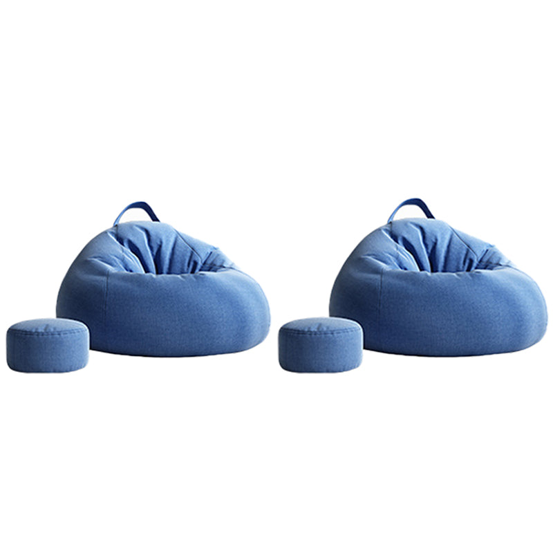 Scandinavian Armless Side Chair With Loose Cover Side Chair for Bedroom and Living Room