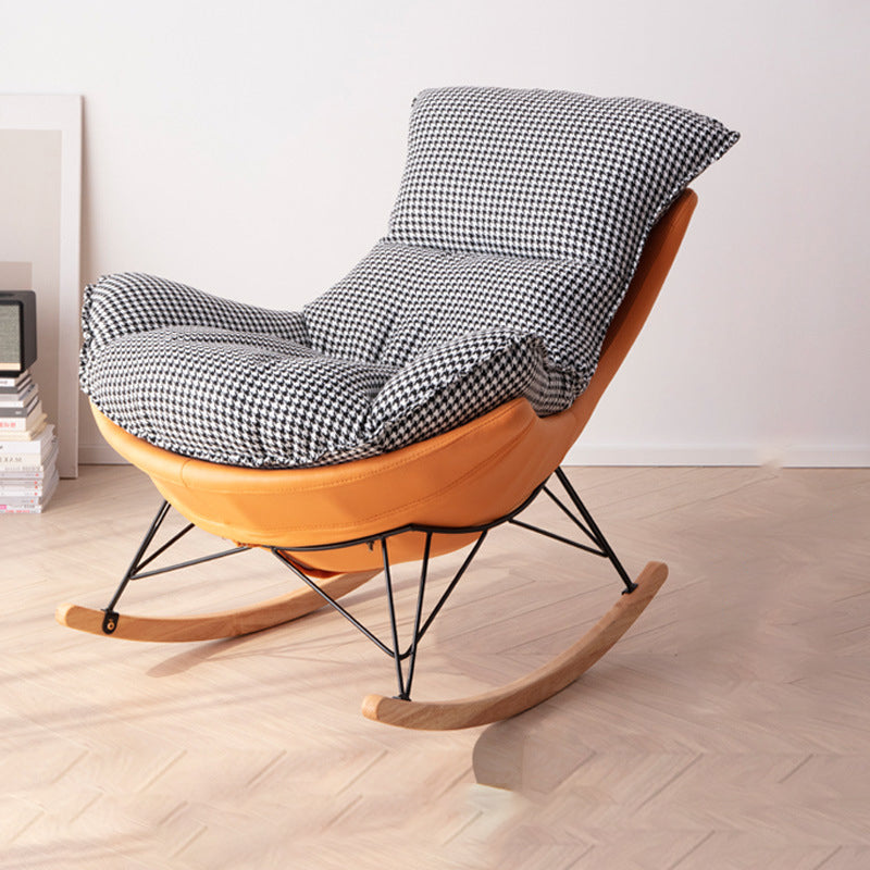 Modern Rocking Chair Solid Wood Rocker Chair with Light Legs