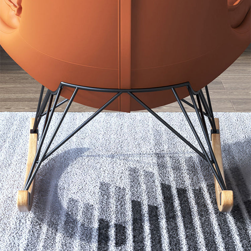 Contemporary Rocking Chair Solid Wood Rocker Chair with with Seat Cushion