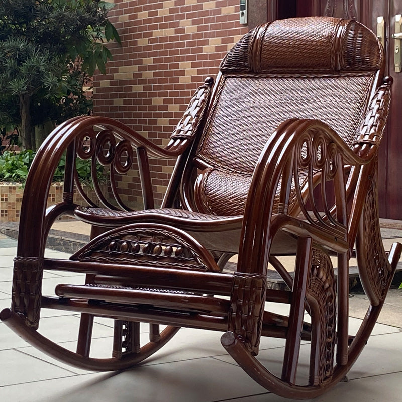 Traditional Recliner Chair Rattan/Wicker Recliner Chair for Living Room