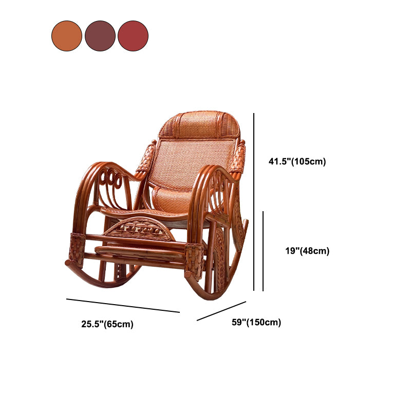 Traditional Recliner Chair Rattan/Wicker Recliner Chair for Living Room