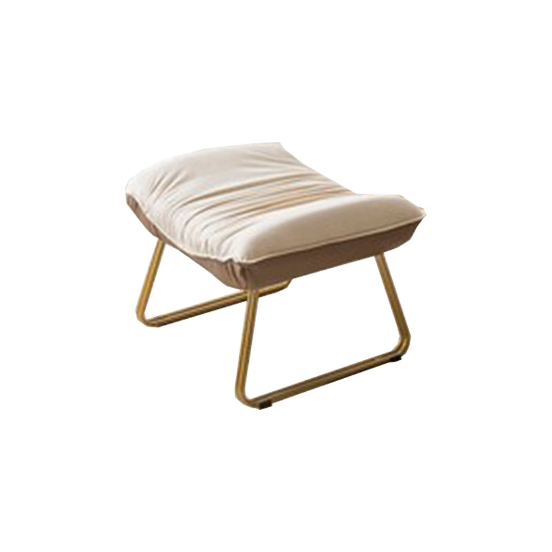 37.4" x 41.3" x 35.4" Rocker Chair Suede and Metal with Seat Cushion Rocker Wingback